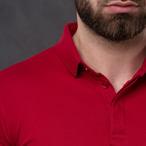 SAN&FA POLO YAKA SLİMFİT ERKEK T-SHİRT - Resim 3