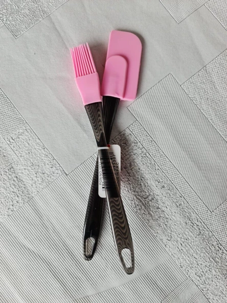 Akrilik Spatula Yumurta Fırçası Silikon Set Kek Börek Hamur Seti - 9