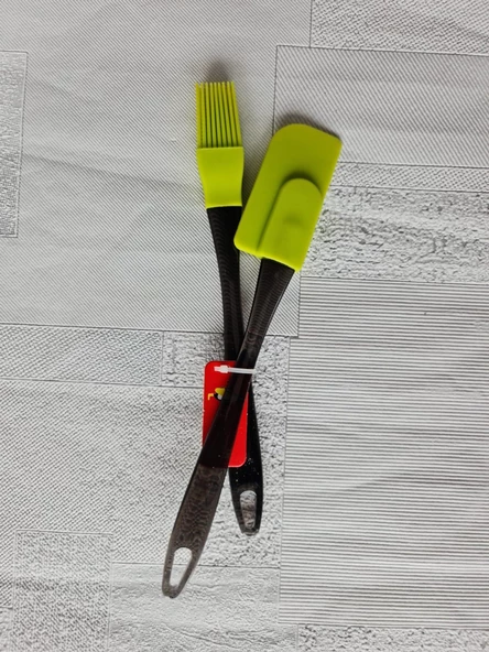 Akrilik Spatula Yumurta Fırçası Silikon Set Kek Börek Hamur Seti - 4