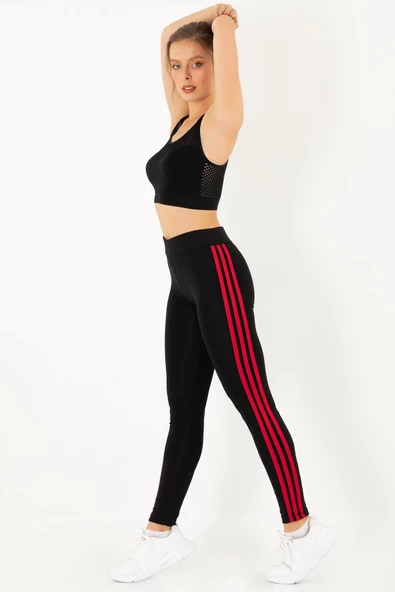 DoReMi Active Sportive Üç Çizgili Tayt-875 - 7