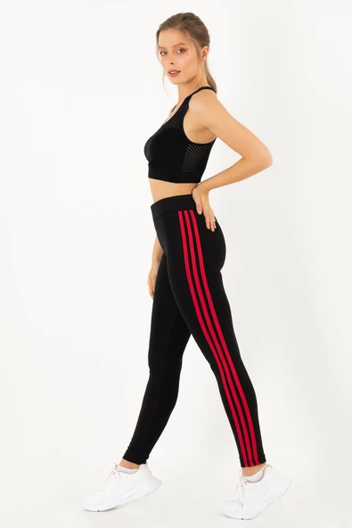 DoReMi Active Sportive Üç Çizgili Tayt-875 - 3