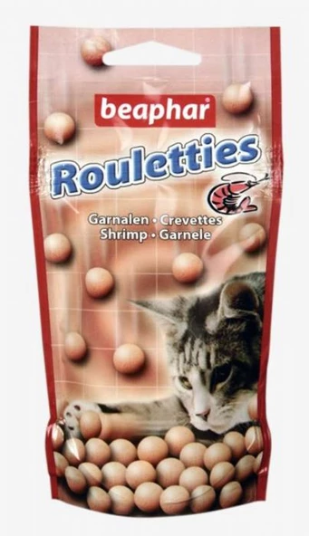 Beaphar Rouletties Karidesli Kedi Ödül Tableti (80 Adet) 44,2 Gr.