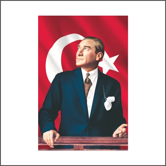 Atatürk Posteri - 1-600*900 cm - Resim 3