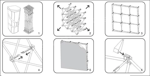 Kumaş Oval Örümcek Stand-5 - 2