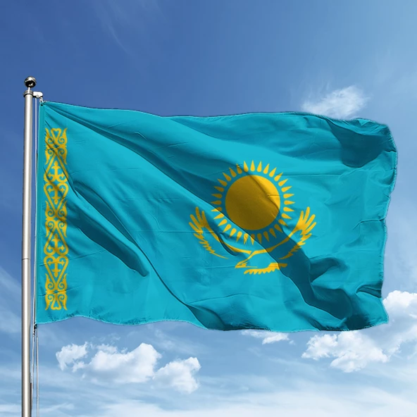 Kazakistan Bayrağı -50*75
