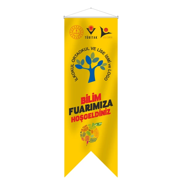 Bilim Fuarı Kırlangıç Flama 50x150 cm-5 - 3