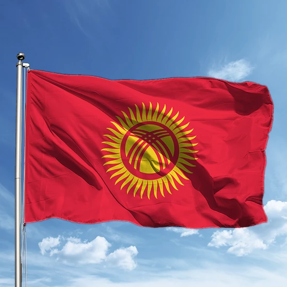 Kırgızistan Bayrağı 50*75