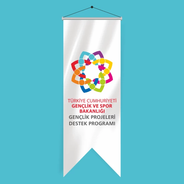 Gençlik Projeleri Destek Programı Kırlangıç Flama 70x200 cm - Resim 3