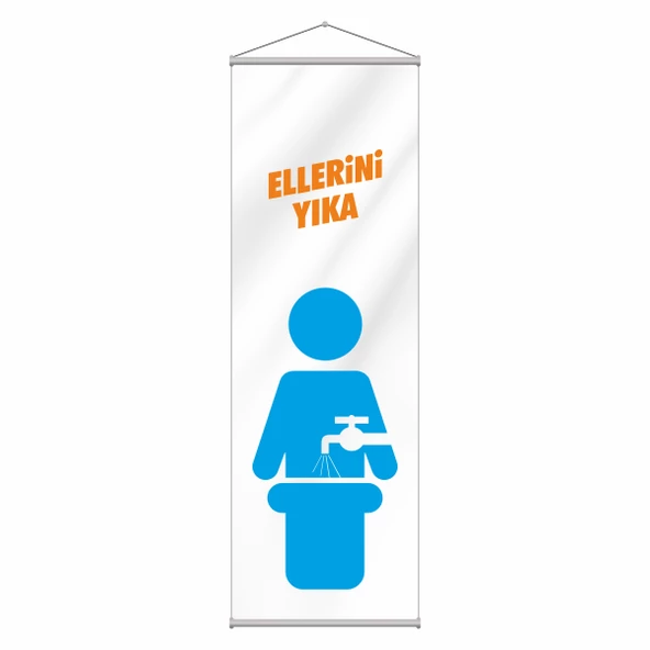 Ellerini Yıka Kırlangıç Flama 50x150 - Resim 3