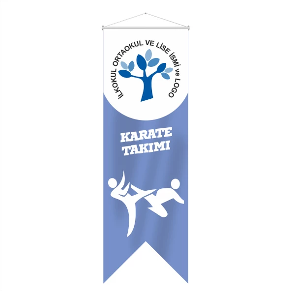 Karate Takımı Kırlangıç Flama 70x200 cm