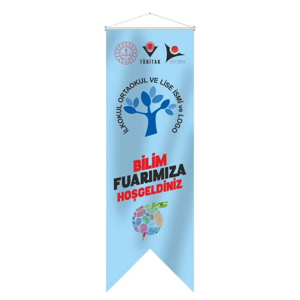 Bilim Fuarı Kırlangıç Flama 50x150 cm-6 - 3
