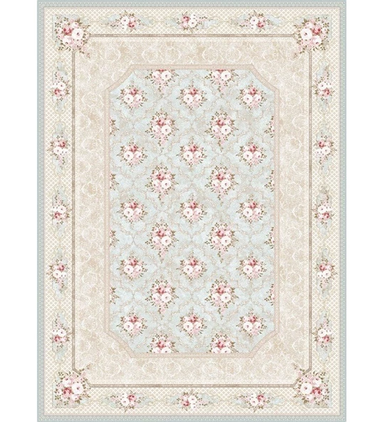 Brillant İpek Latex Kaymaz Taban Halı-TENDA HJE11724.803-(90x300)