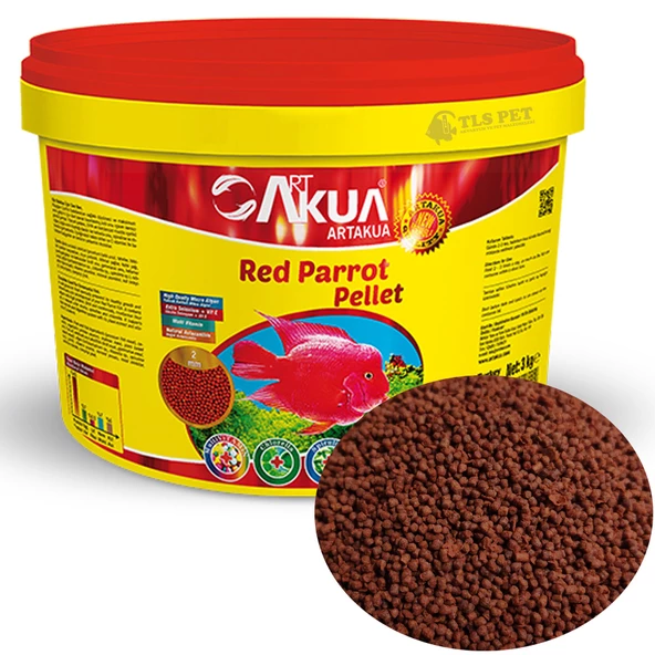 ArtAkua Red Parrot Pellet Papağan Ciklet  Balık Yemi (Bölme) - 250 Gr