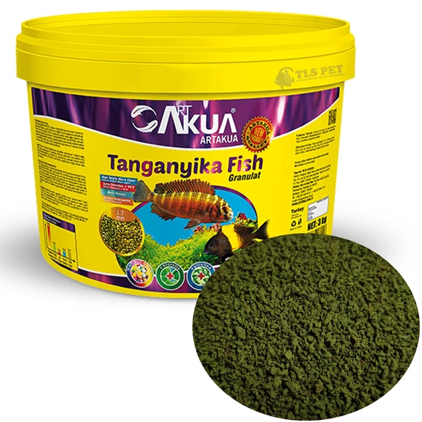 ArtAkua Tanganyika Fish Tanganyika Bitkisel  Balık Yemi (Bölme) - 250 Gr