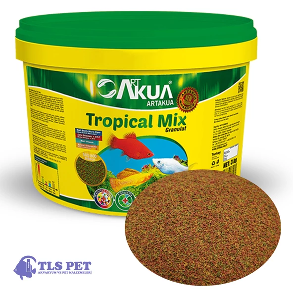 ArtAkua Tropical Mix Tropikal Balık Yemi 250 Gr