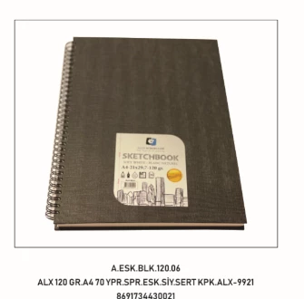 Alex Schoeller Sketch Book Eskiz Defteri A4 120 g 70 Yaprak