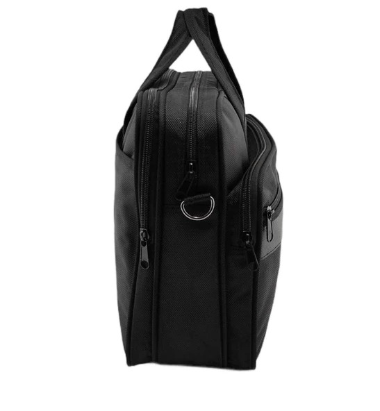 Sırımsı Siyah 1900 Denye Kumaş Laptop & Evrak Çantası (160) - 4