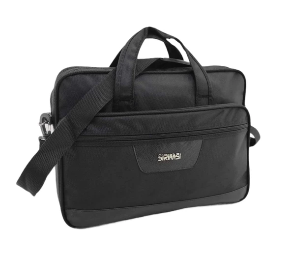 Sırımsı Siyah 1900 Denye Kumaş Laptop & Evrak Çantası (160)