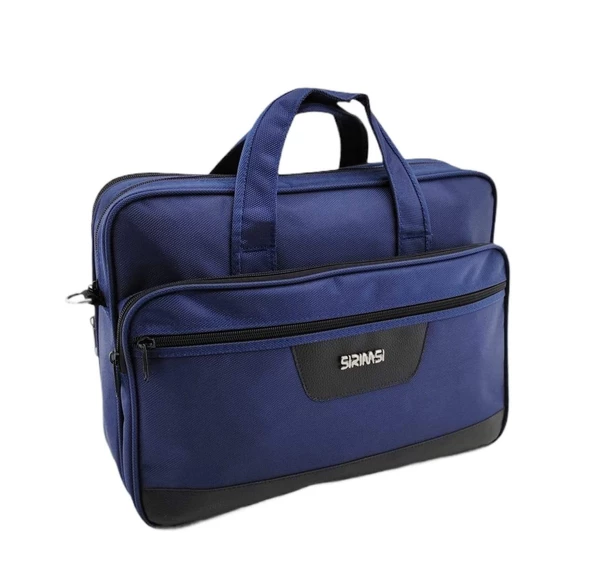 Sırımsı Lacivert 1900 Denye Kumaş Laptop & Evrak Çantası (160) - 2