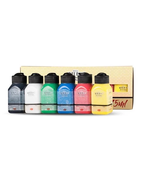 Artdeco Akrilik Boya Seti 6x75ml Canlı Renkler