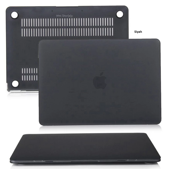 Macbook Air M1 Kılıf 13 inç Mat Buzlu Flu (TouchID'li M1 Air) A2337 A2179 A1932 ile Uyumlu