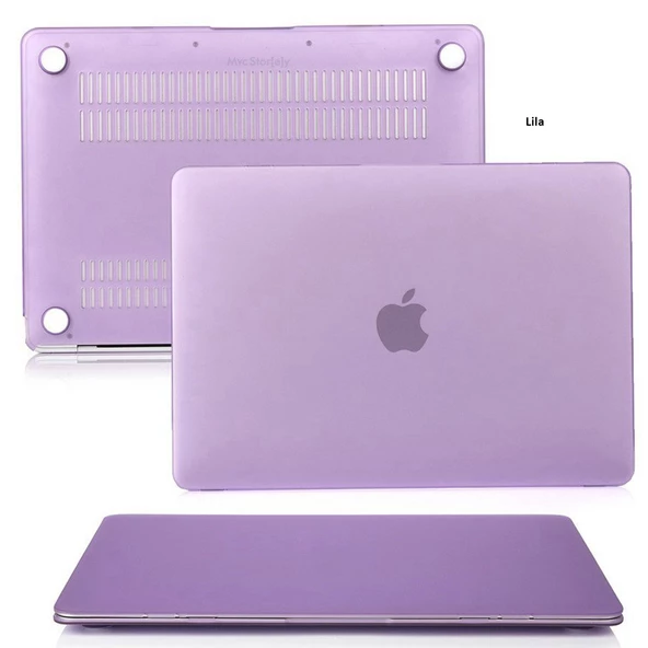 Macbook Air M1 Kılıf 13 inç Mat Buzlu Flu (TouchID'li M1 Air) A2337 A2179 A1932 ile Uyumlu - 7