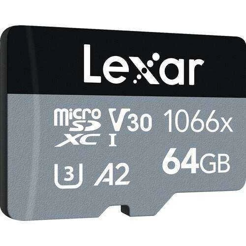 Lexar 64GB Professional 1066X UHS-I MicroSDXC Memory Card + SD Adaptör (Silver Series) - 2