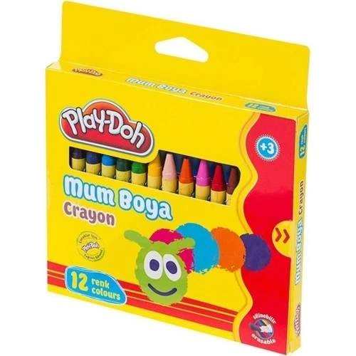 Play Doh 12 Renk Crayon Mum Boya Silinebilir