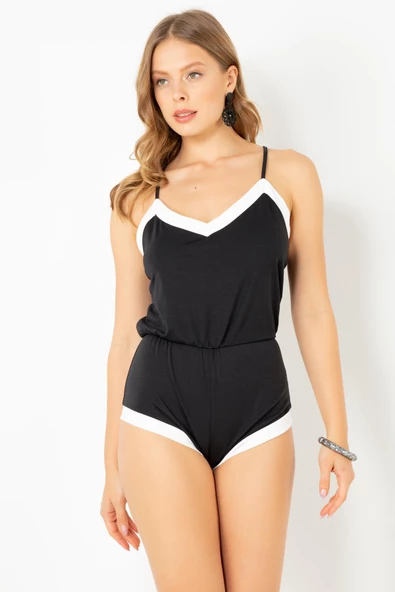 DoReMi Pamuklu Şortlu Tulum Pijama - 2