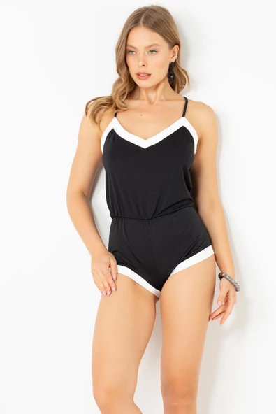 DoReMi Pamuklu Şortlu Tulum Pijama - 8