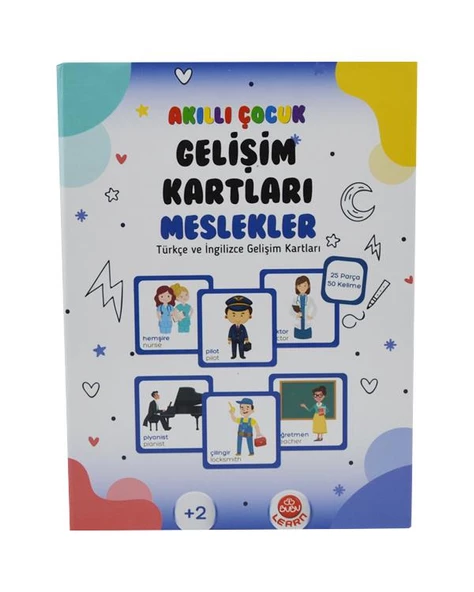 Akıllı Çocuk Gelişim Kartları Meslekler Bubu