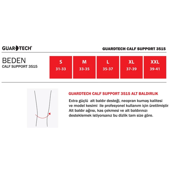 Guardtech Calf Support 3515 - 6