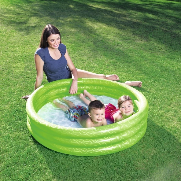 62008 Pompalı - Bestway 3 Boğum Çocuk Havuzu, 102cm x 25cm Bestway 51025 - 3