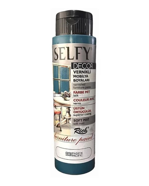 Rich Selfy Decor Vernikli Boya Pasifik 500cc