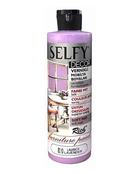 Rich Selfy Decor Vernikli Boya Lavanta 240cc