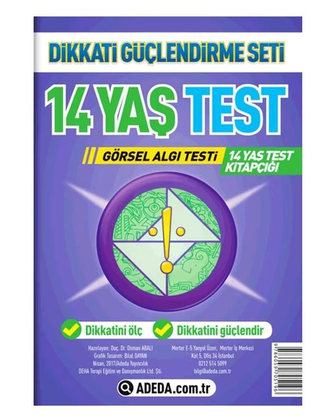 14 Yaş Dikkat Gelişim Testi Adeda Yayıncılık