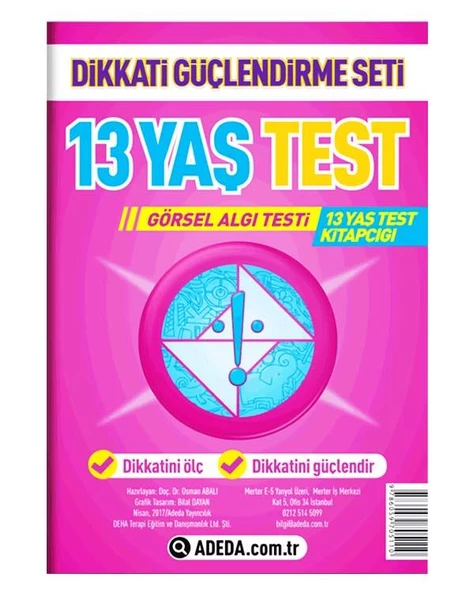 13 Yaş Dikkat Gelişim Testi Adeda Yayıncılık