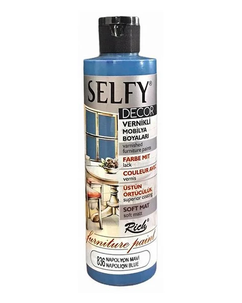 Rich Selfy Decor Vernikli Boya Napolyon Mavi 240cc