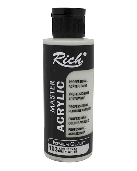 Rich Master Akrilik Boya Kirli Beyaz 120ml