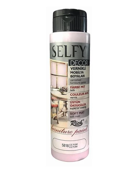 Rich Selfy Decor Vernikli Boya Lilyum 500cc