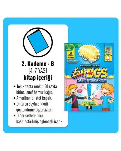 Easy Dikkat Güçlendirme Kitabı 4/7 Yaş B - 3