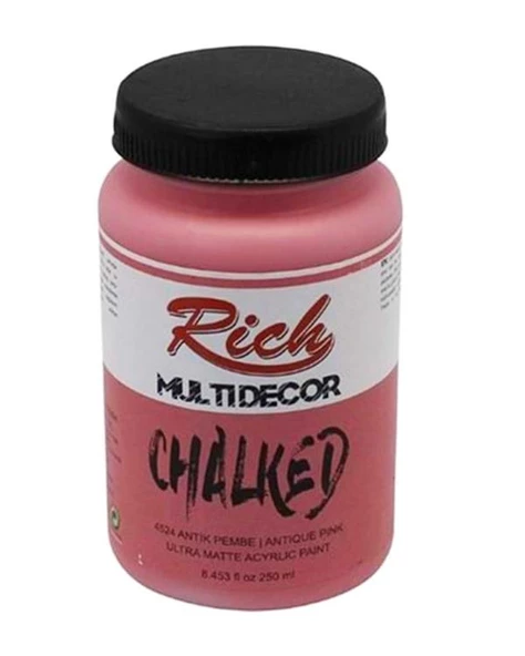 Rich Multi Decor Chalked Akrilik Boya Antik Pembe 250ml