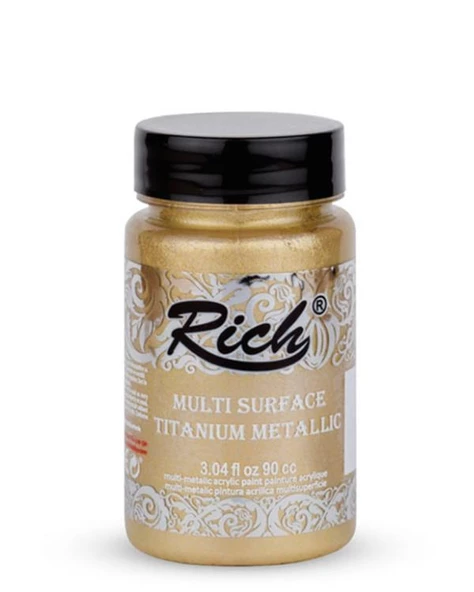 Rich Multi Titanyum Metalik Boya Soft Altın 90cc