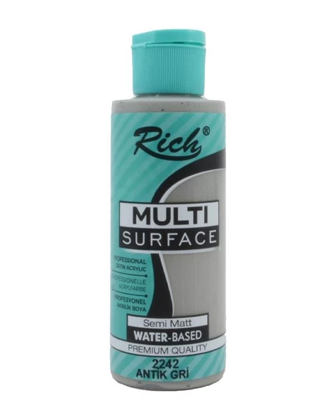 Rich Multi Surface Akrilik Boya Antik Gri 120cc