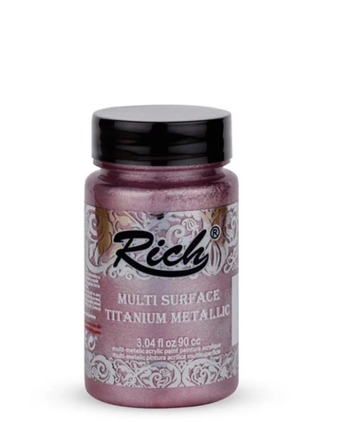 Rich Multi Titanyum Metalik Boya Toz Pembe 90cc