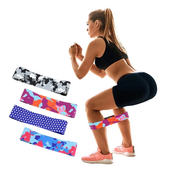 ZeroGym Camo Kalça İnceltici & Sıkılaştırıcı Egzersiz Direnç Bant - 44cm | 2 farklı Kamuflaj Rengi - 2