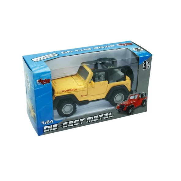 Vardem Kutulu Çek Bırak 1:64 Metal Araç JEEP 1821B-1 - 6