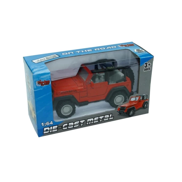 Vardem Kutulu Çek Bırak 1:64 Metal Araç JEEP 1821B-1 - 2