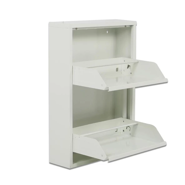 iki Raflı Metal Ayakkabılık | 2 li Metal Ayakkabı Dolabı - 2