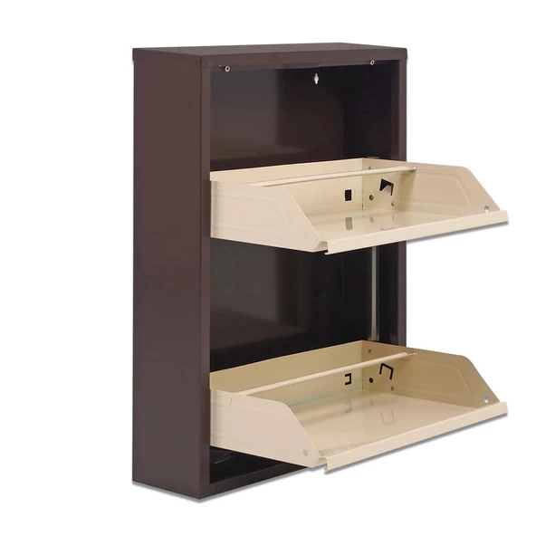 iki Raflı Metal Ayakkabılık | 2 li Metal Ayakkabı Dolabı - 8